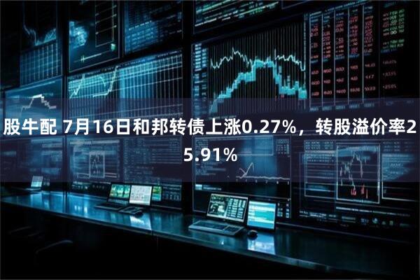 股牛配 7月16日和邦转债上涨0.27%，转股溢价率25.91%