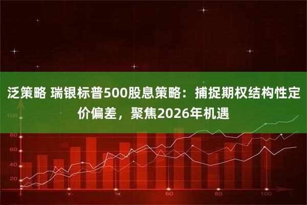 泛策略 瑞银标普500股息策略：捕捉期权结构性定价偏差，聚焦2026年机遇